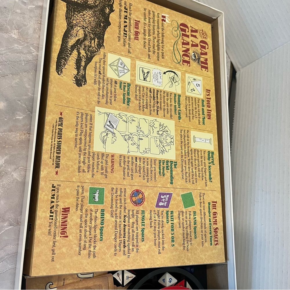 Vintage 1995 Jumanji Board Game - Picture 5 of 13